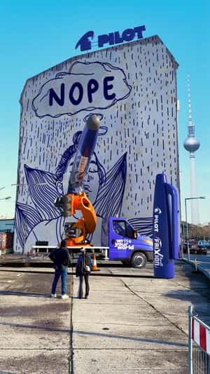 Giant "FriXion" Changes Nope to Hope in a fake-out-of-home ad of Pilot Pen 