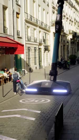 Giant Vacuum Cleans Streets of Paris in a fake-out-of-home ad of Tefal