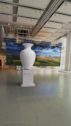 Vase Shatters into Smart Bands in a fake-out-of-home ad of Xiaomi 