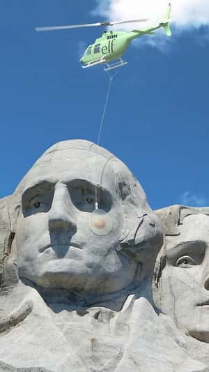 Giant Pimple Patch in fake-out-of-home ad of e.l.f. Cosmetics