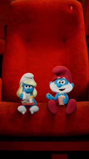 Smurfs Journey to the Cinema in London in a fake-out-of-home ad of Paramount 