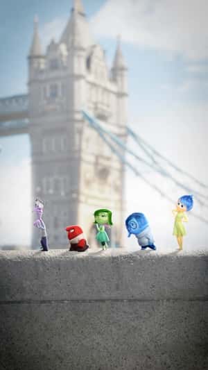 "Inside Out 2" Character Showcase in a fake-out-of-home ad of Disney