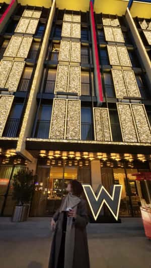 Windows Rotate to Reveal Lights in a fake-out-of-home ad of W Florence