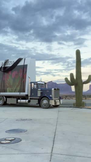 Giant Shopping Bag on Truck in a fake-out-of-home ad of Aritzia