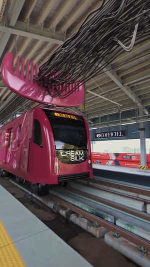 Giant Comb Straightens Tangled Cables in a fake-out-of-home ad of L’Officiel 