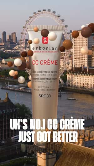 Giant Tube Towers Over London in a fake-out-of-home ad of Erborian 