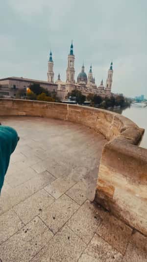 Christmas Tree Display at Zaragoza in a fake-out-of-home ad of LEGO