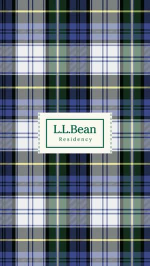Giant Checkered Fabric Unrolls in a fake-out-of-home ad of L.L. Bean 