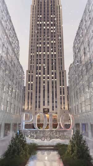 Rockefeller Center Freezes in a fake-out-of-home ad of Polo Ralph Lauren