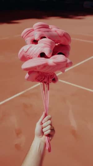 Shoe Bouquet Floats Away in a fake-out-of-home ad of Adidas