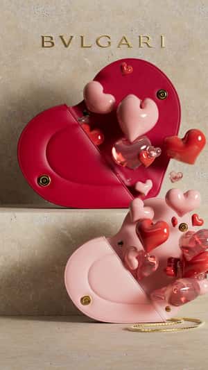 Heart Bags Release Floating Hearts in a fake-out-of-home ad of Bulgari