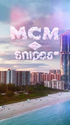 x MCM Cloud Formation in a fake-out-of-home ad of Snipes