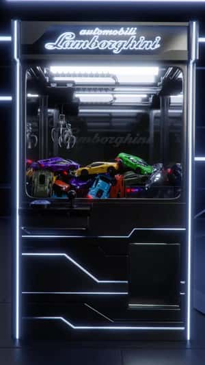 Toy Car Transforms into Real Car in a fake-out-of-home ad of Lamborghini