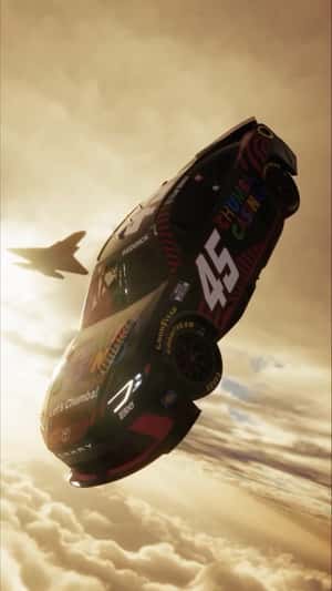 Toyota Camry Falls from Sky in a fake-out-of-home ad of NASCAR