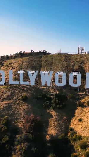 FFBB Jerseys Unfolded at Hollywood Sign in a fake-out-of-home ad of Fédération Française de BasketBall