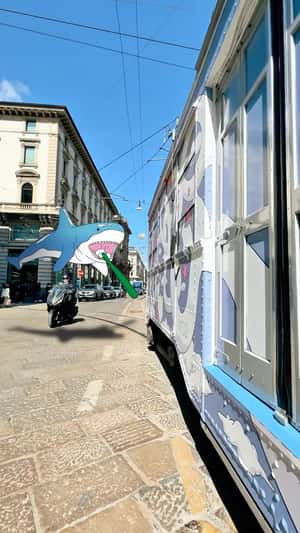 Animated Animals Appear as Tram Passes By in a fake-out-of-home ad of Marvis