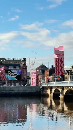 Giant Printer Prints Across City in a fake-out-of-home ad of Print Library