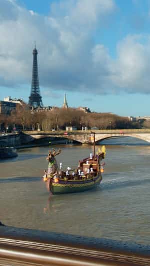 Attractions Take Over Paris in a fake-out-of-home ad of Disneyland