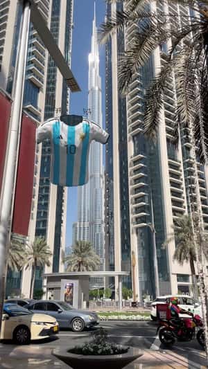 Drone Brings Argentina Jersey in fake-out-of-home ad of Adidas