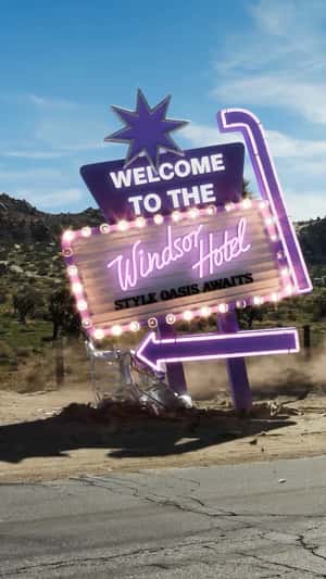 Giant Pylon Sign Lands from Sky in a fake-out-of-home ad of Windsor