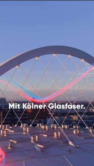 Light Streak Reaches LANXESS Arena in a fake-out-of-home ad of NetCologne