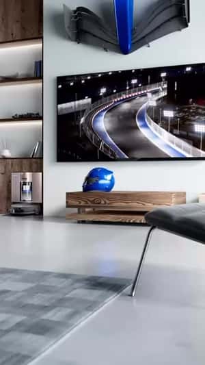 Robot Vacuum Transforms Into F1 Car in a fake-out-of-home ad of Ecovacs