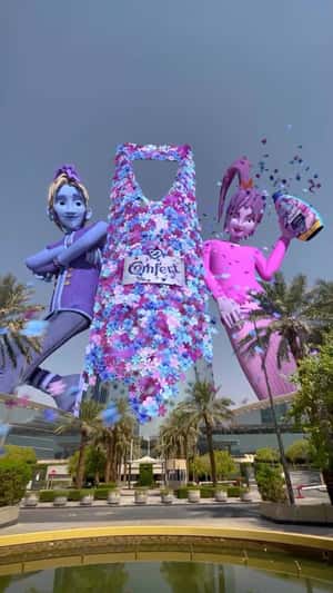 Flowers Bloom at Kingdom Centre in fake-out-of-home ad of Comfort