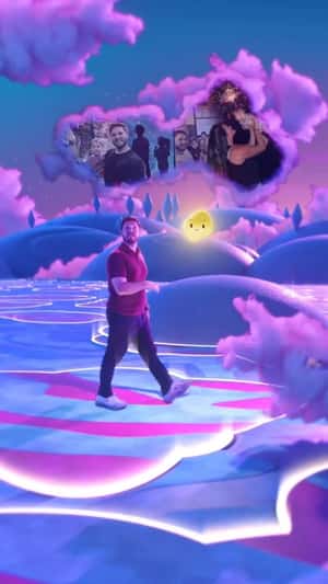 Character Pops Out of Laptop in a fake-out-of-home ad of Microsoft Copilot