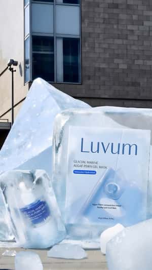 Massive Ice Cube Crashes to Ground in a fake-out-of-home ad of Luvum