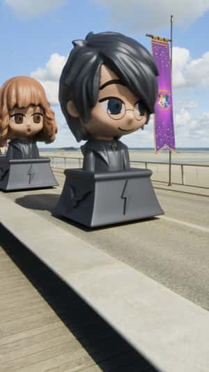 Giant Harry Potter Wizzis Cross Bridge in a fake-out-of-home ad of Cooperative U