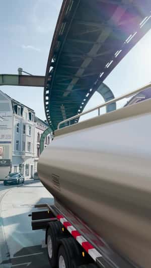 Monorail Vacuum Clears Pink Paint in fake-out-of-home ad of Kabold