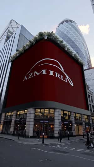 Perfume Sprays Out of Billboard in a fake-out-of-home ad of Azmirli