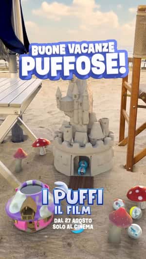 Gachapon Emerges From Sandcastle in a fake-out-of-home ad of Paramount Pictures