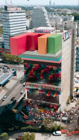 APA Tower Facade Comes to Life in a fake-out-of-home ad of Calle Libre