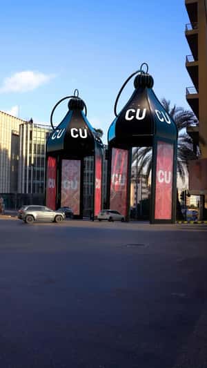 Giant Padlocks Line Beirut Street in a fake-out-of-home ad of Cash United
