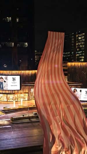 Victoria’s Secret Giant Cloth Floats Across Pune in a fake-out-of-home ad of Victoria's Secret