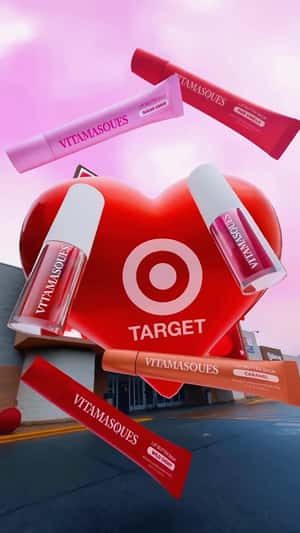 Cupid Hits Target Bullseye in a fake-out-of-home ad of Vitamasques