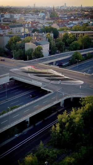 Adizero Flyover Mural fake out of home ad of Adidas