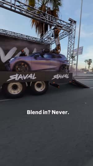 Raval Gets Repainted Inside Trailer in a fake-out-of-home ad of Cupra