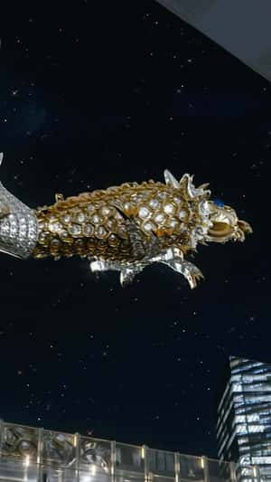 Dolphin Clip Gliding in fake-out-of-home ad of Tiffany & Co.