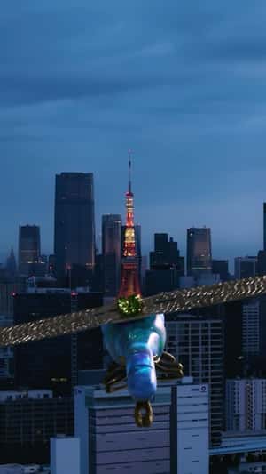 Dragonfly Brooch Soaring in fake-out-of-home ad of Tiffany & Co.