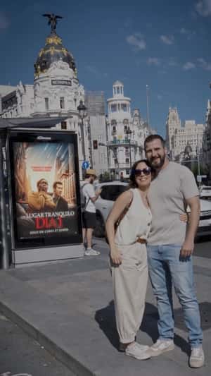 Fireballs Raining Down in a fake-out-of-home ad of Paramount Pictures