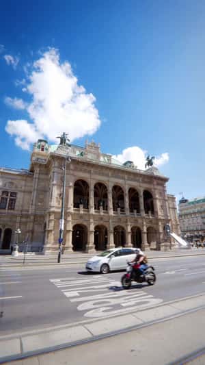 Flying Musical Notes in fake-out-of-home ad of Wiener Staatsoper