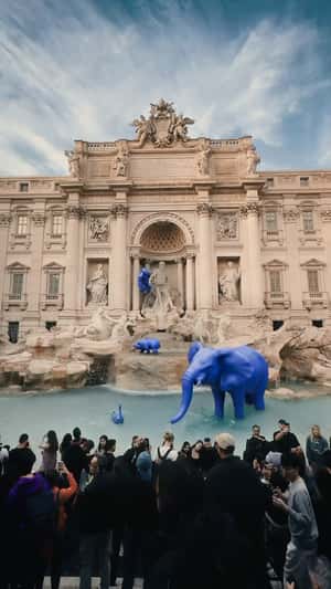Purple Animals Spotted in fake-out-of-home ad of Giorgio Armani