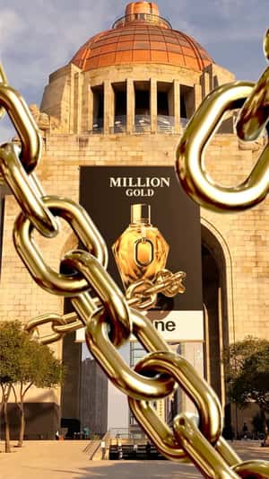 Golden Chains Floats Out in fake-out-of-home ad of Rabanne