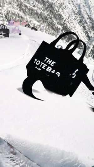 Bags Obstacle on Snow in fake-out-of-home ad of Marc Jacobs