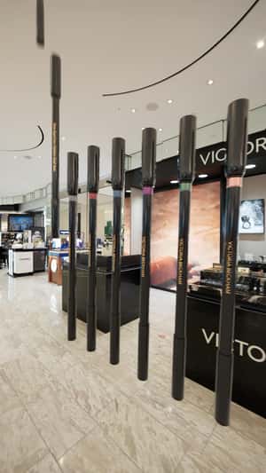 Eye Liner Fall in Line in fake-out-of-home ad of Victoria Beckham Beauty