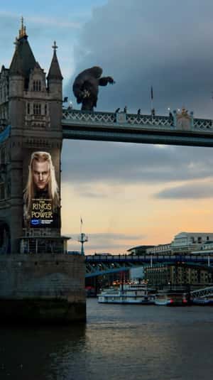 Creature and Orcs Sightings in fake-out-of-home ad of Prime Video