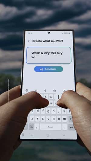 Washing Machine Washes the Gloomy Sky in fake-out-of-home ad of Samsung
