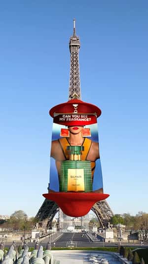 Posters Takeover World Landmarks in fake-out-of-home ad of Balmain